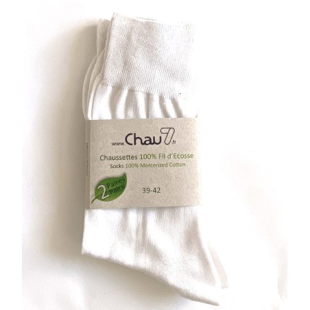 fournisseur chaussette professionnels chaussette coton fil ecosse white homme  grossiste