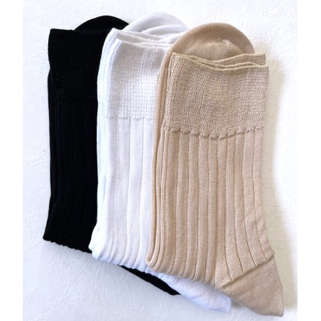 chaussettes en gros pour professionnels soquettes femme en 100% fil ecosse coton bio